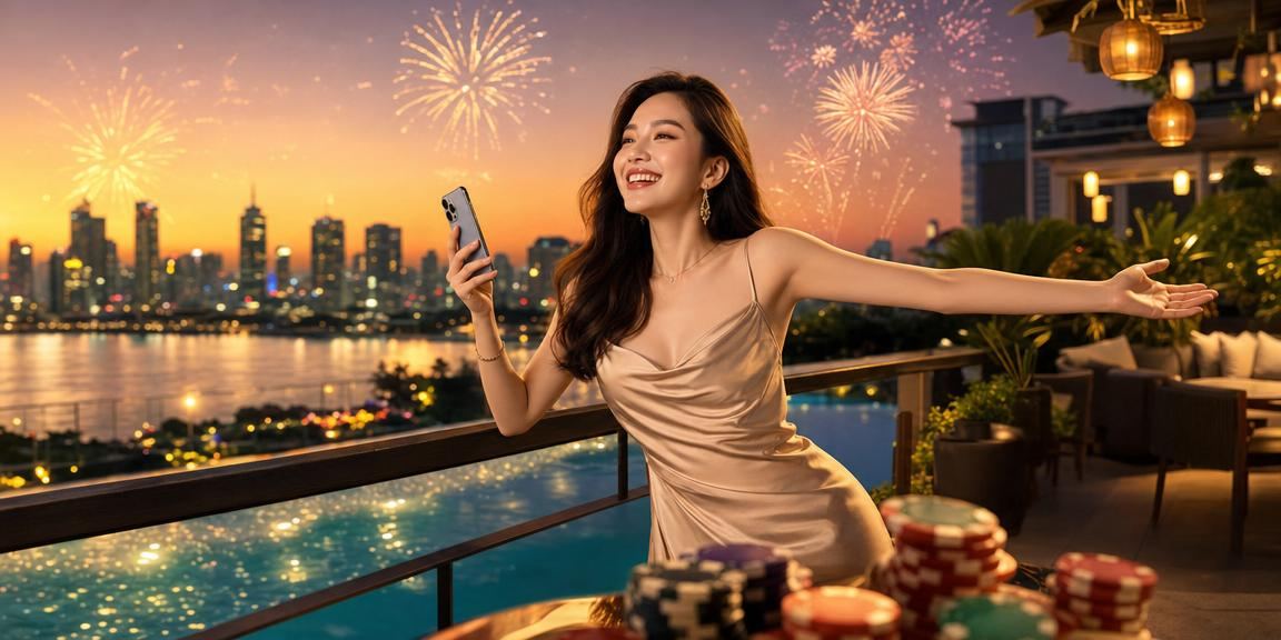 Người dùng Hà Nội trải nghiệm casino online trên điện thoại tại quán cà phê buổi tối